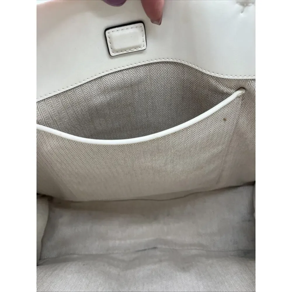 Tory Burch Ella Bio Tote Large Warm White Tote Shoulder Bag